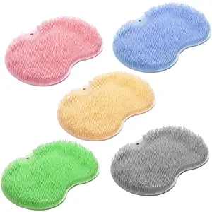 1 Count Wall Mounted Bath Massage Pad, Blue Non-Slip Shower Foot Scrubber for Enhanced Comfort