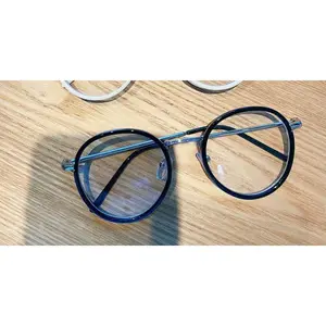 Cute And Fresh Style Big Round Glasses Frame Suitable For Men Or Women Metal Glasses Frames Vintage Eyeglasses