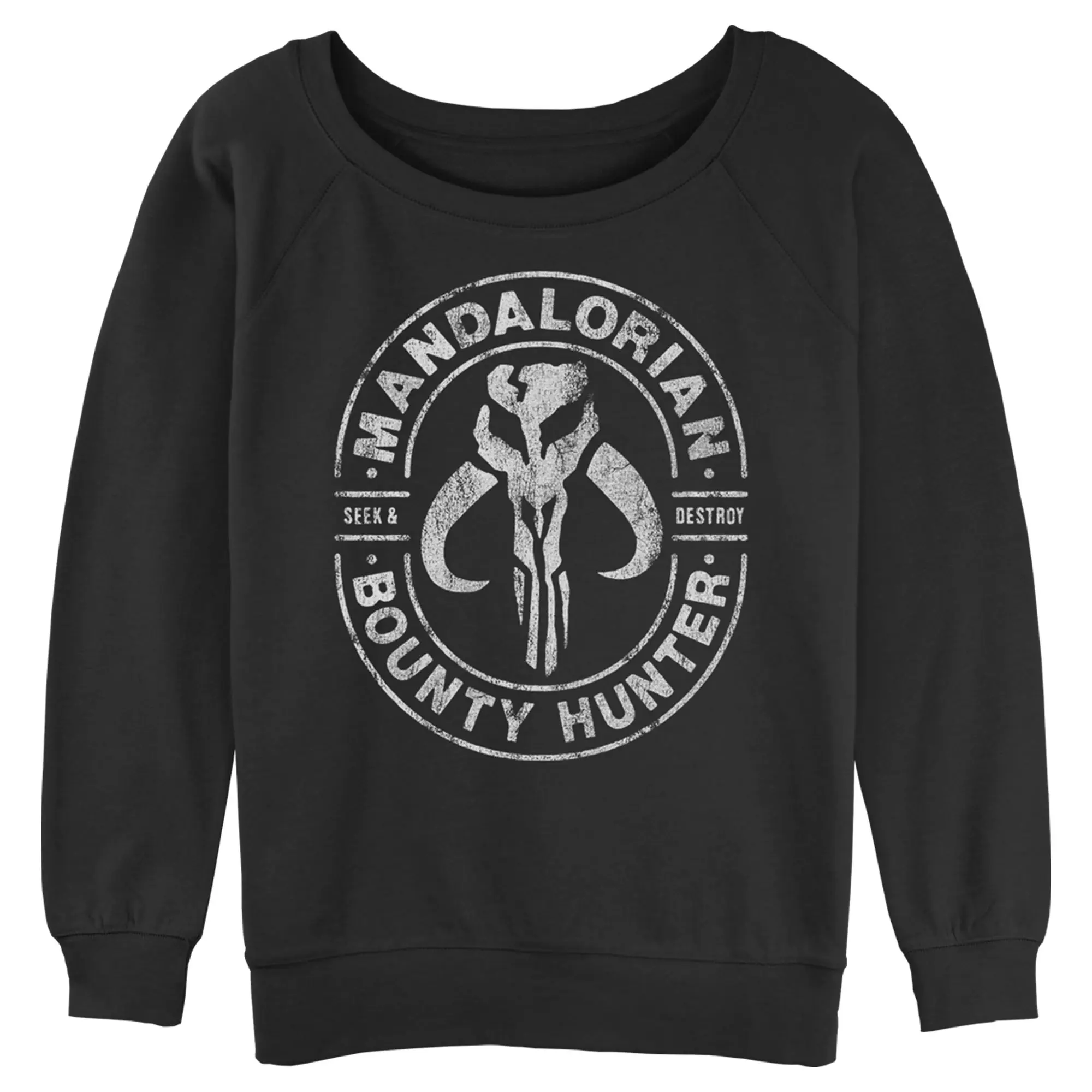 Juniors Women's Star Wars Seek & Destroy Stamp Hoodie - Stylish Skull Accent Sweater, Casual Women's Top