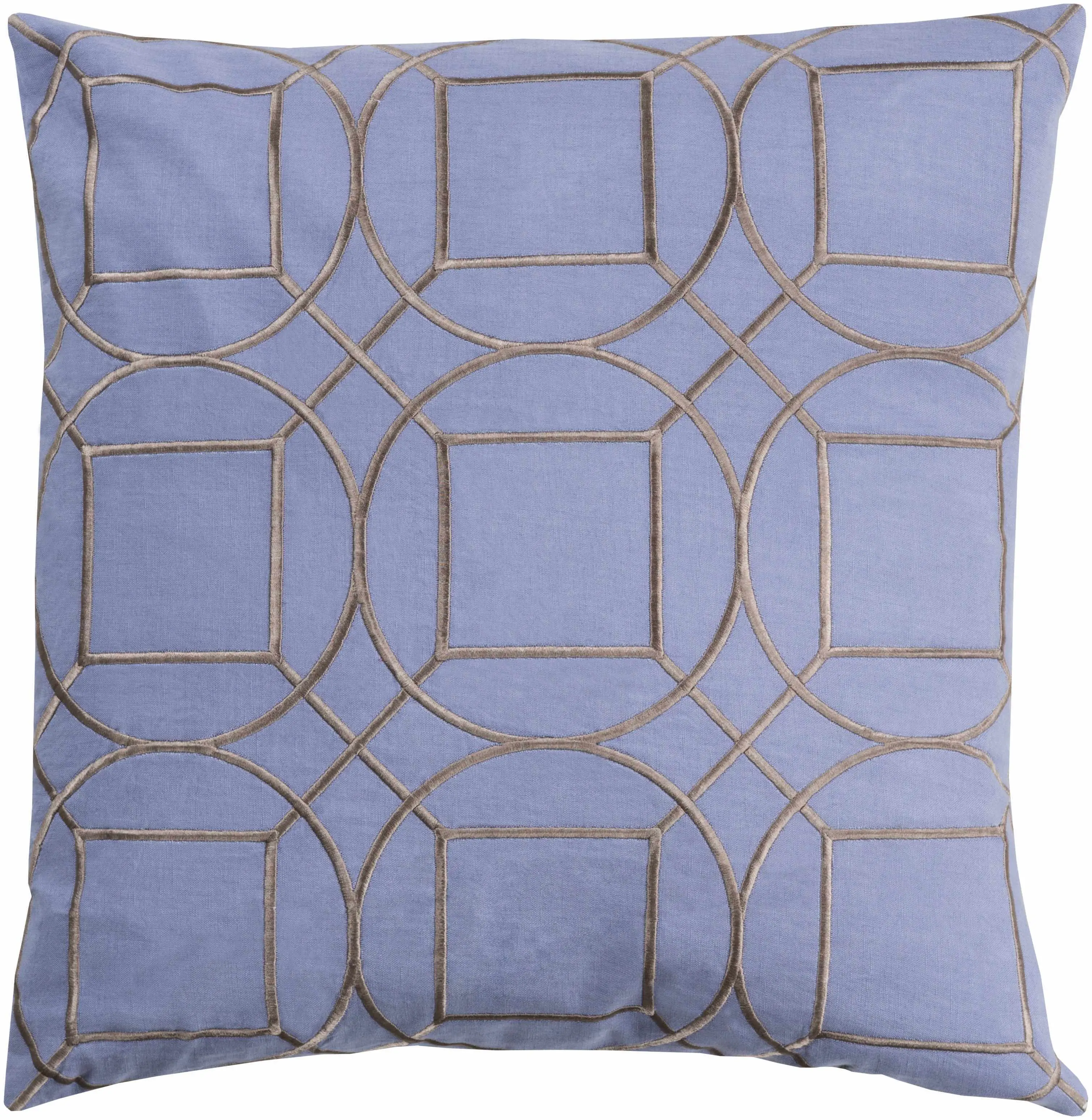 Keresley Blue Geometric Pattern Throw Pillow - Clearance Keresley Blue Geometric Pattern Throw Pillow - Clearance
