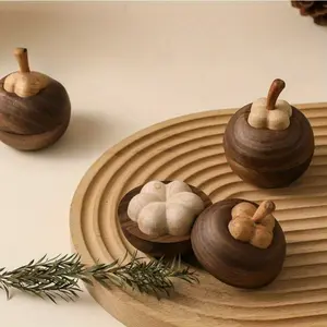 Elegant Wooden Aroma Diffuser, Petal-Like Design, Perfect Gift, Enhances Air Quality, Portable Essential Oil Aromatherapy Decor