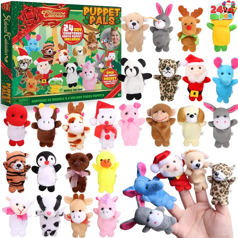 Prefilled Easter Eggs With Animal Finger Puppets Toys For An