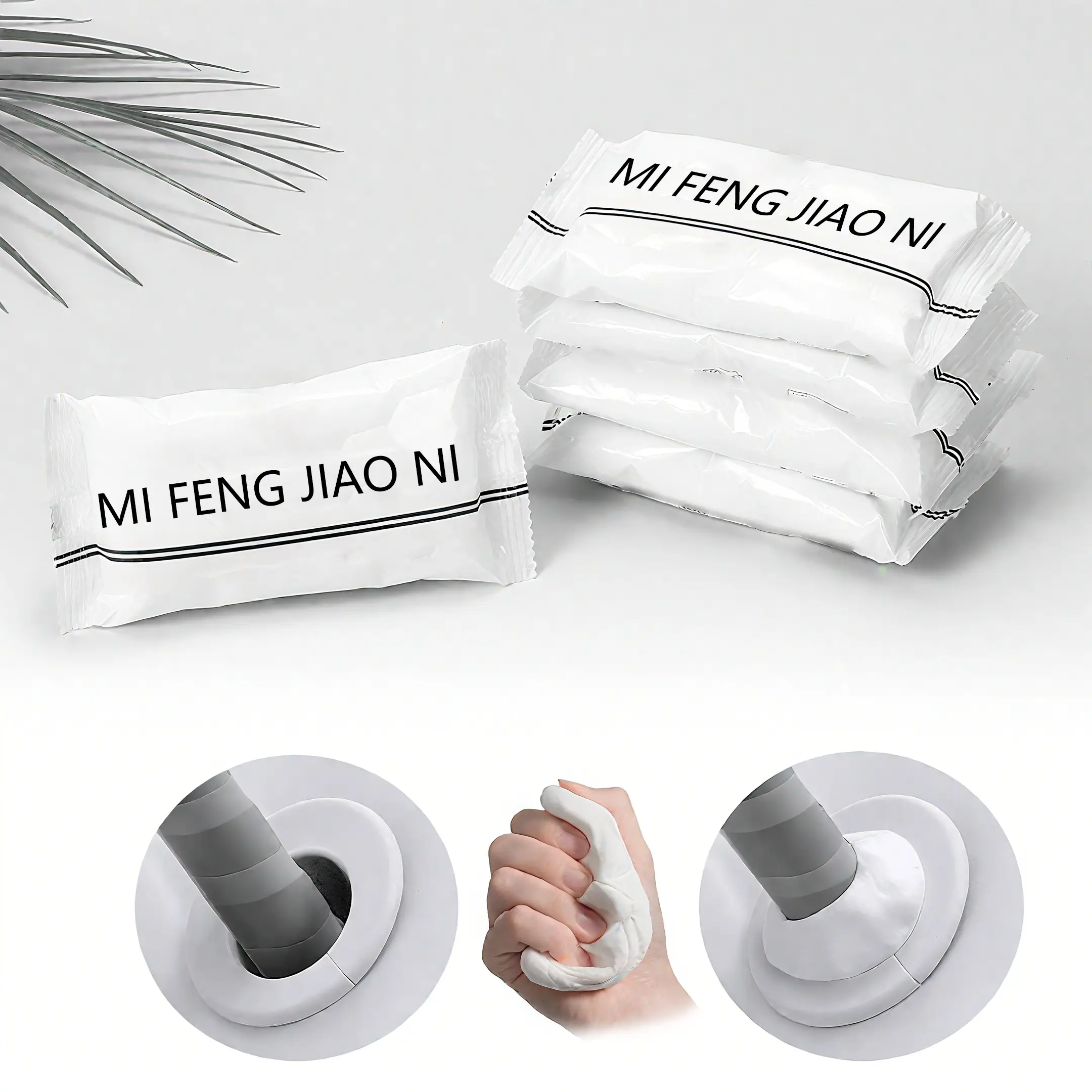 10Count Waterproof Sealing Mud, Quick Repair Mud, Repairing Wall Holes, Waterproof Sealing Putty for Pipe Connections, Wall Holes, Air Conditioning Ho
