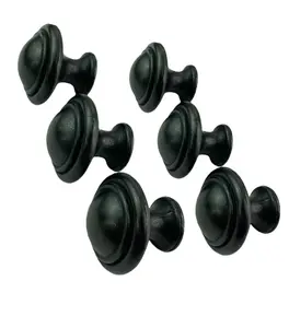 Oil Rubbed Black Traditional Mushroom Cabinet Hardware Knob By Muskoka Lifestyle Products USA 6-Pack (MUS913)