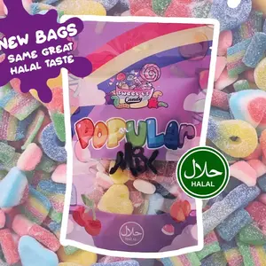 Halal Popular Candy Mix – Rainbow Sweet & Sour Gummies (Variety Pack)
