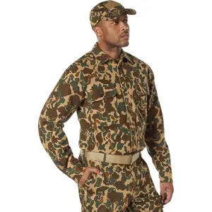 Rothco X Bear Archery Fred Bear Camo Flannel Shirt – Comfortable & Warm Outdoor Flannel Hunting Long Sleeve Camouflage Classic Menswear Apparel Shirts