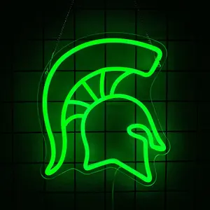 Football Neon Sign Helmet Neon Signs for Wall Decor,Brightness  Football Helmet Neon Signs,USB Powered Neon Light for Game Room Decoration Sports Party Boys Bedroom
