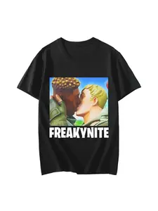 Funny Meme Graphic T Shirts Freakynite Parody Brainrot Joke T-shirts Fashion Casual Loose Round Neck Short Sleeve T-shirt Streetwear women