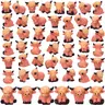 Gejoy Mini Highland Cow Figurines Small Cow Highland Cow Statues Decorations for Car Office Garden Desktop Decor 3D Ornament Employee Appreciation for Coworkers Colleagues Friends Students Perfect for Birthday Party Favors Hide and Seek Labor Day Gift