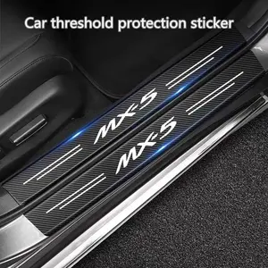 Carbon Fiber Car Sticker Auto Door Trunk Protective Strip For Mazda MX-5 Miata NA NB NC ND 1990-2019 2020 2021 2022 2023