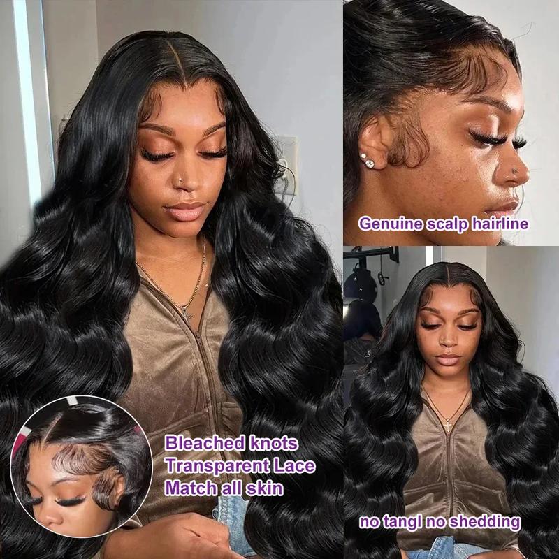 Bling Hair 12~34inch Body Wave 13x6 Lace Frontal Human Wig Hair 13x4 PrePlucked Transparent Lace Frontal Wig Brazilian Hair Wigs For Women TikTokShopBlackFriday