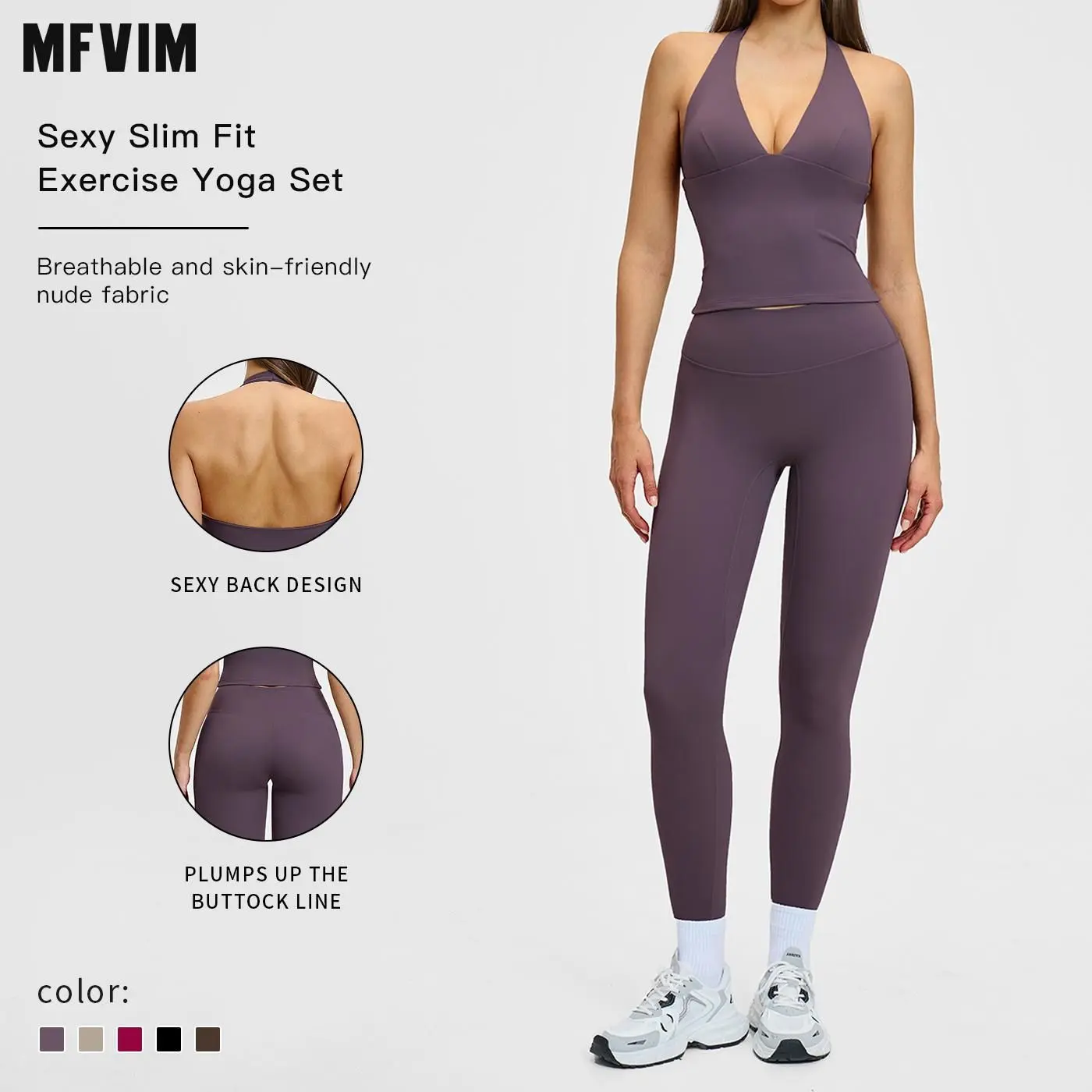 MFVIM Yoga Gym Outfits for Women, 2-Piece Fleece-Lined Quick-Drying Activewear with Sporty Style Thumbhole Top & Form-Fitting Leggings, Yoga Workout Activewear, Athleisure Wear, Active Set Women's Sports Sweat Suit, Custom-Fit Women's Sports Sweat Suit