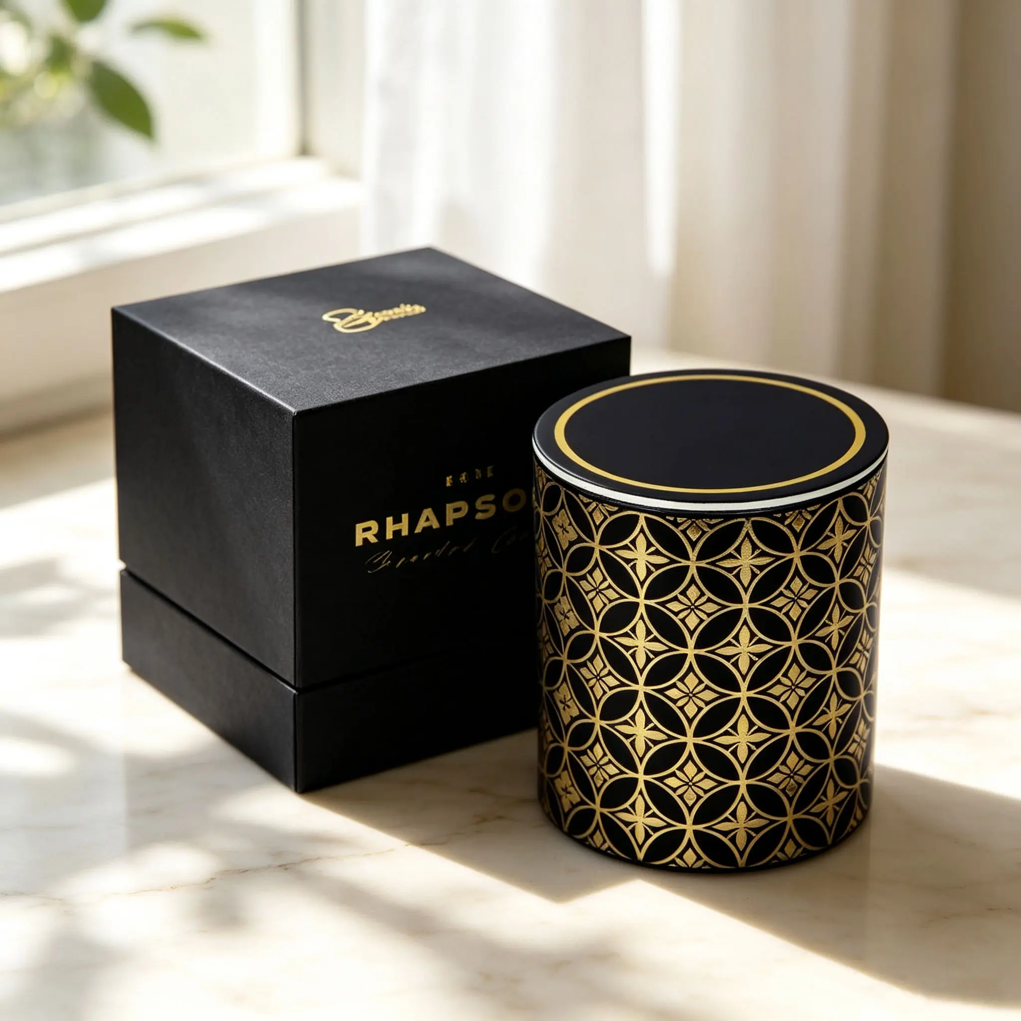 Edgar LUMINOUS PHANTOM 9oz Wellness Candle | Glowing Rose, Sandalwood & Musk Scent Blend in Frosted Jar – 40H Burn, Mood Lighting Decor & Premium Gift Set Scented Candle