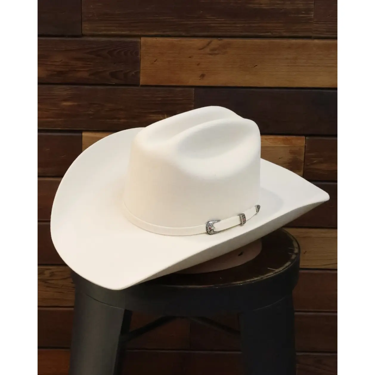 LR: Bone Felt 4X Hat (Pre-Shaped Cattleman Crown)