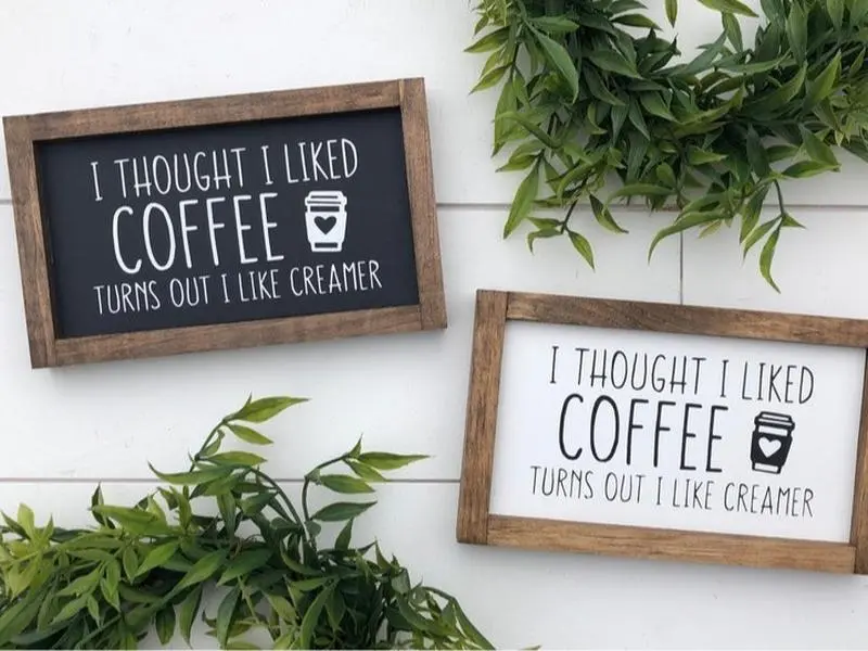 I thought I liked coffee sign - coffee sign - Christmas decor