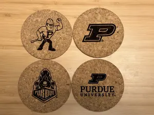 Purdue University Cork Coasters | Officially Licensed | Boiler Up! | For the Student & Grad