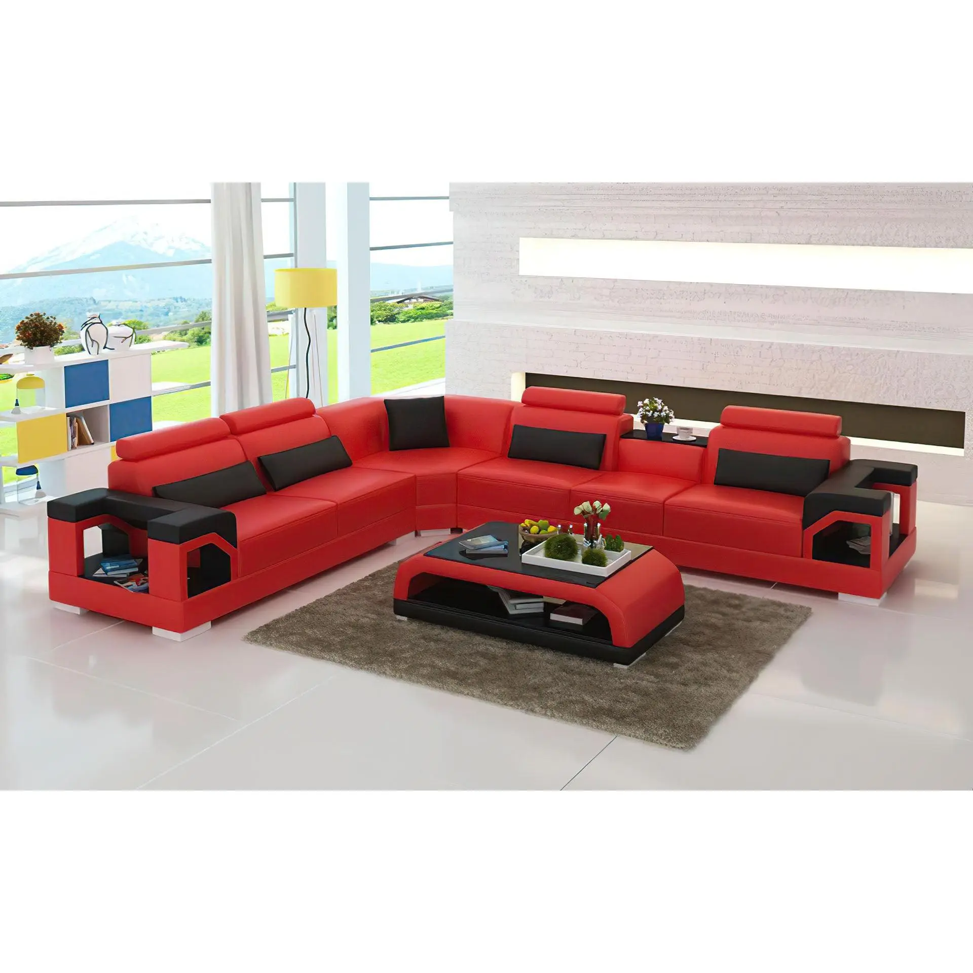 Talos Modern Leather Sectional Talos Modern Leather Sectional