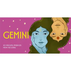 Gemini Pocket Zodiac Mini Card Deck - 40 Magical Messages for Love Career Well-being & Family - Western Astrology Guide