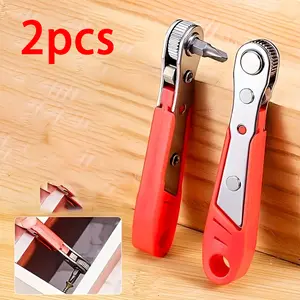 2PCS Premium Compact Ratchet Screwdriver Fast Action Reversible Phillips Flat Hex Torx for Home and Electronics Repair,tools，ratchet wrench，tools and gadgets for him