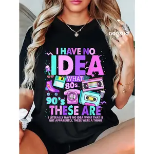 100% Cotton 90s Theme Nostalgia Idea & 90s 80s Decades Outfit Idea T-Shirt