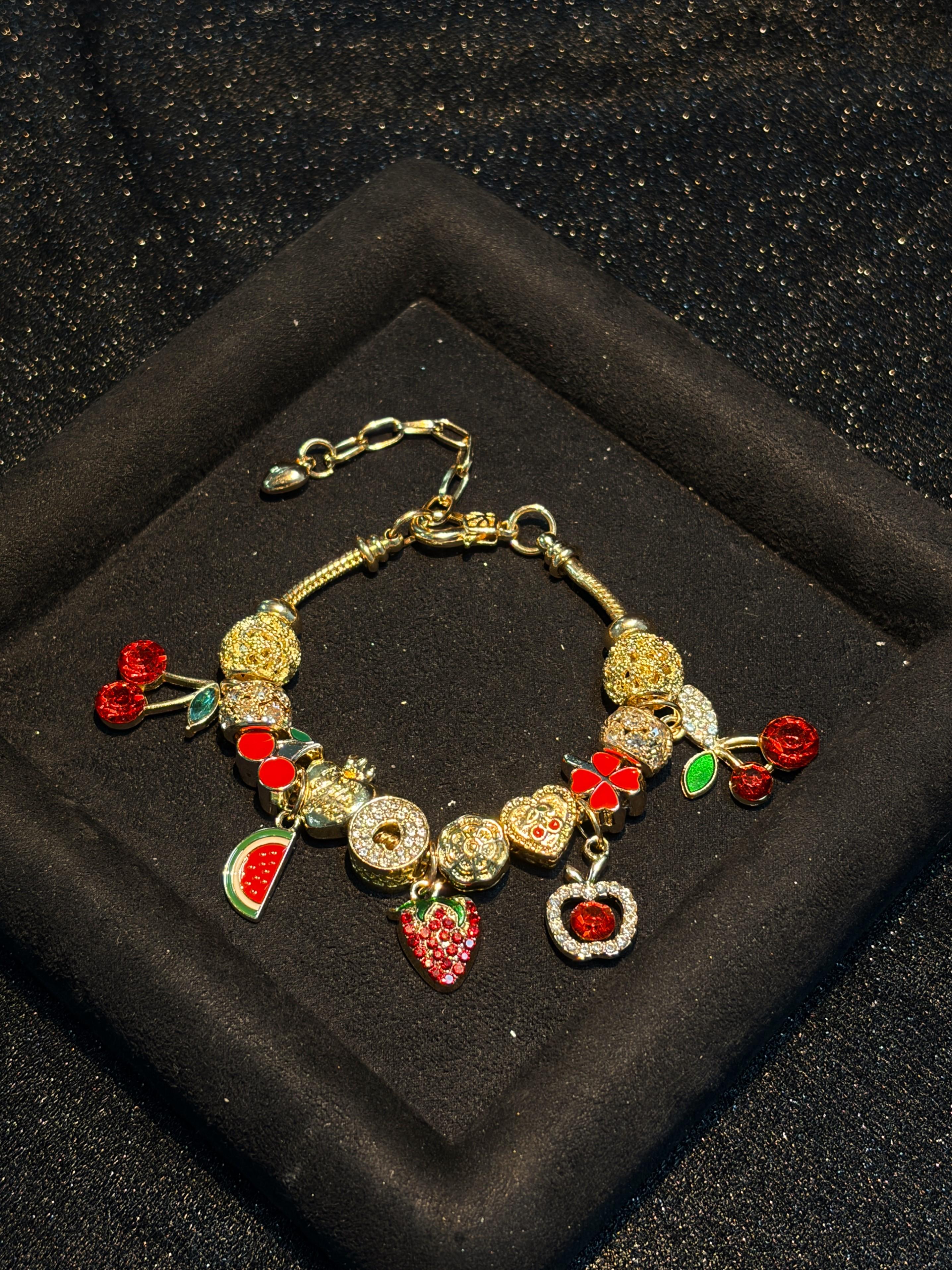 Women’s Gold-Tone Adjustable Link Bracelet with Decorative Dangles, Costume Jewelry Gift for Women Women’s Gold-Tone Adjustable Link Bracelet with Decorative Dangles, Costume Jewelry Gift for Women