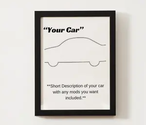 Custom Car Poster