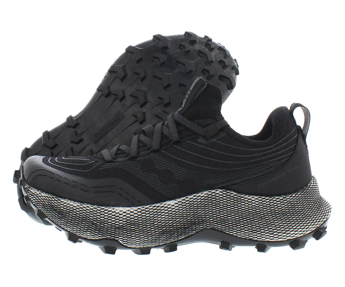 Saucony Women's Endorphin Trail Sporty Sneaker, Lightweight Lace-up with Breathable Fabric Mesh for Hiking, Sporty Women's Sneaker