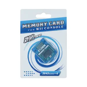 Mcbazel Gamecube Memory Cards,Memory Card Compatible with Gamecube and Wii Console - Blue 512MB