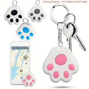 Mini Fashion Cute Smart Dog Pets BT 5.0 GPS Tracker Anti-lost Alarm Tag Wireless Bag Wallet Key Finder Locator Work with IOS and Android