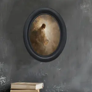 Vintage Art Style Jesus Sacred Pattern Decorative Home Item, Festive Home Decor, Perfect for Halloween Christmas Thanksgiving Wall Decoration, Religious Home Decor