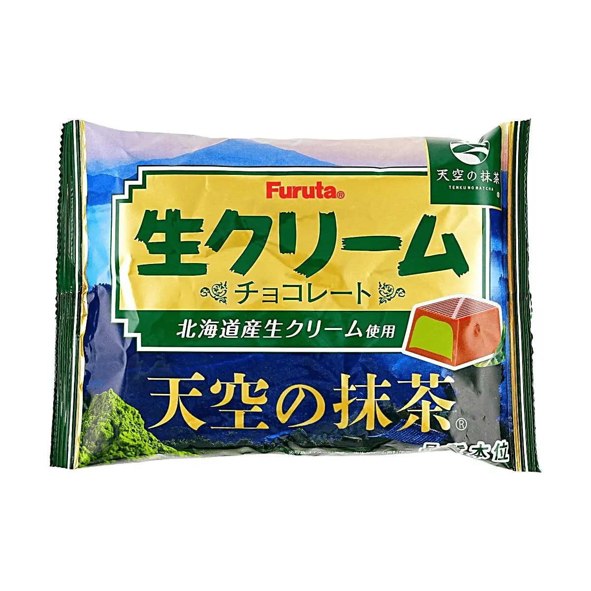 2 Pack Furuta Hokkaido Nama Cream Chocolate - Matcha Flavor 114g Each - Authentic Japanese Green Tea Confectionery, Premium Dessert Snacks