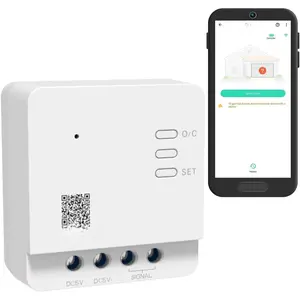 Garage Door Controller - Remote Control Existing Garage Door Opener, 1/4 Mile World's Longest Range Garage Door Operator Controller,  Hub Required