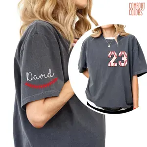 Comfort Colors Custom Baseball Number and Name Tshirt, Custom Baseball, Personalized Baseball Shirt, Baseball Mom Tee,Baseball Custom Shirt