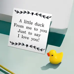 Valentine's Day Gifts - Love You Gift for Boyfriend & Girlfriend - Unique Matchbox Present for Special Occasions - A Little Duck or Little Cucumber to Say I Love You