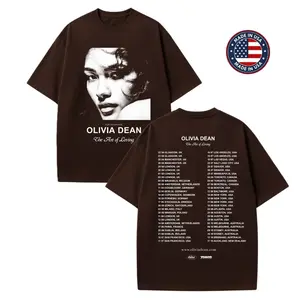 Olivia Dean The Art of Loving Tour 2026 2-Sided T-Shirt, UK Soul Pop Concert Tee with Tour Dates Back Print, Music Fan Merch Gift, Unisex Soft Cotton Apparel, Festival Outfit for Fans