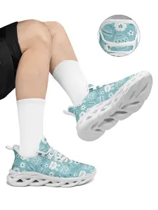 Men's Easter Bunny & Egg Print Lace-Up Casual Shoes, Breathable Plus Size Lightweight All-Season Shoes, Comfortable Running Shoes, Walking Shoes