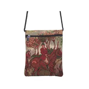 Hunt Scene Crossbody Bag, Equestrian Handbags #CO004
