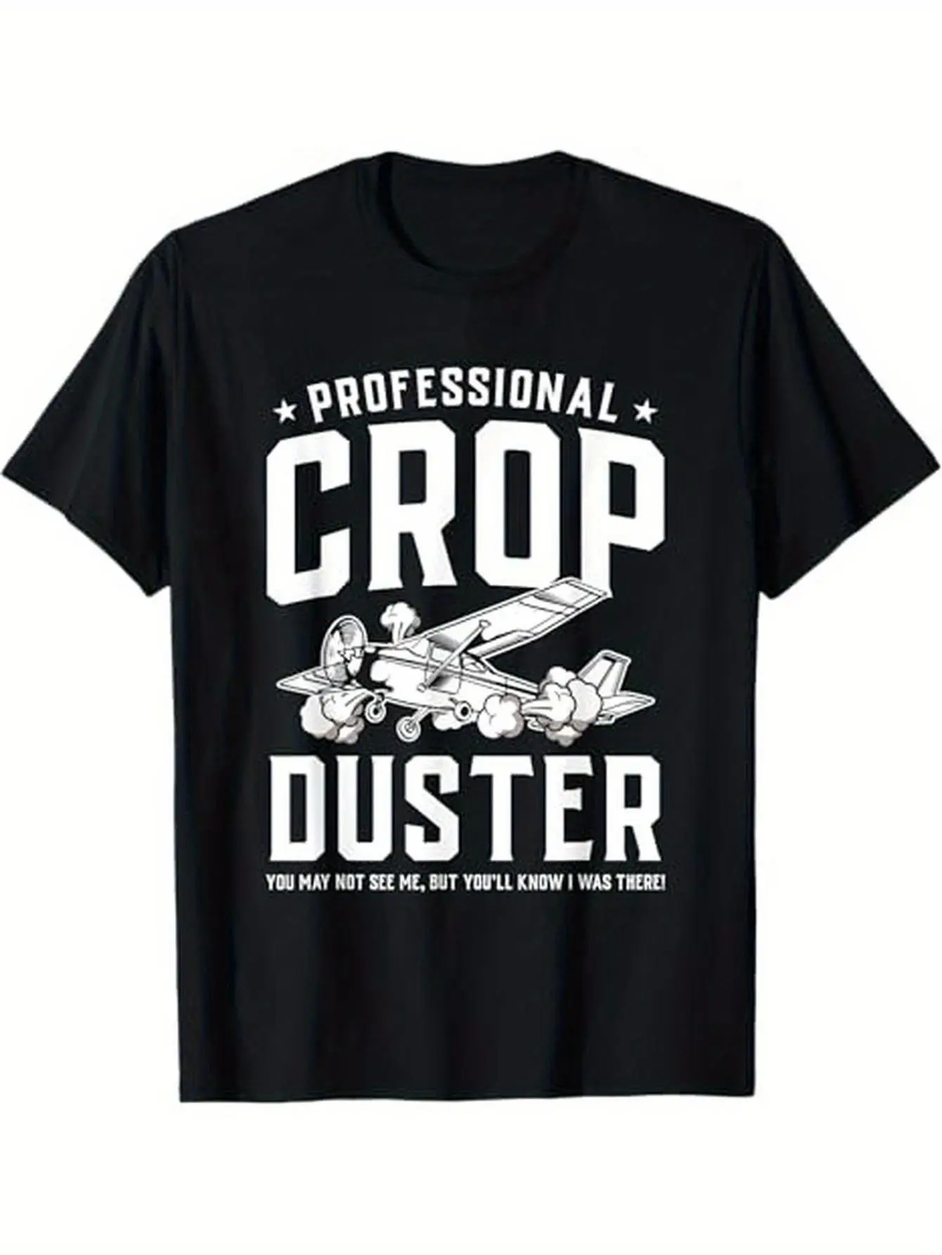 Funny Farting Crop Duster Graphic Oversize T-Shirt
