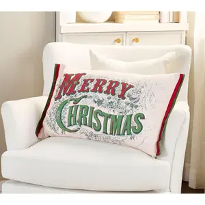 Cozy Cottage by Liz Marie Merry Christmas Pillow