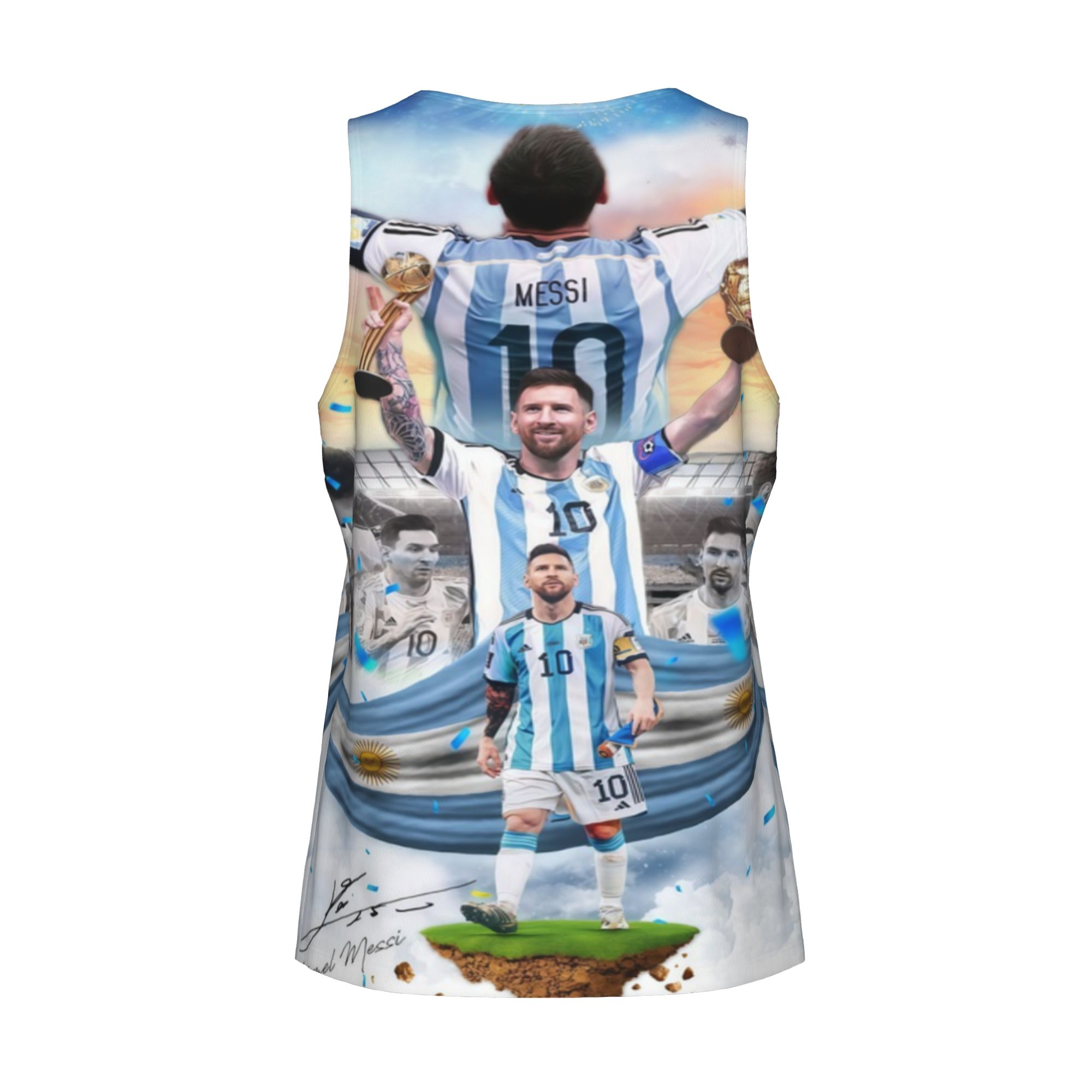 Every Argentina Fan NEEDS This!  Messi Celebration Muscle Tank Messi Argentina’s #10, Forever Champion.