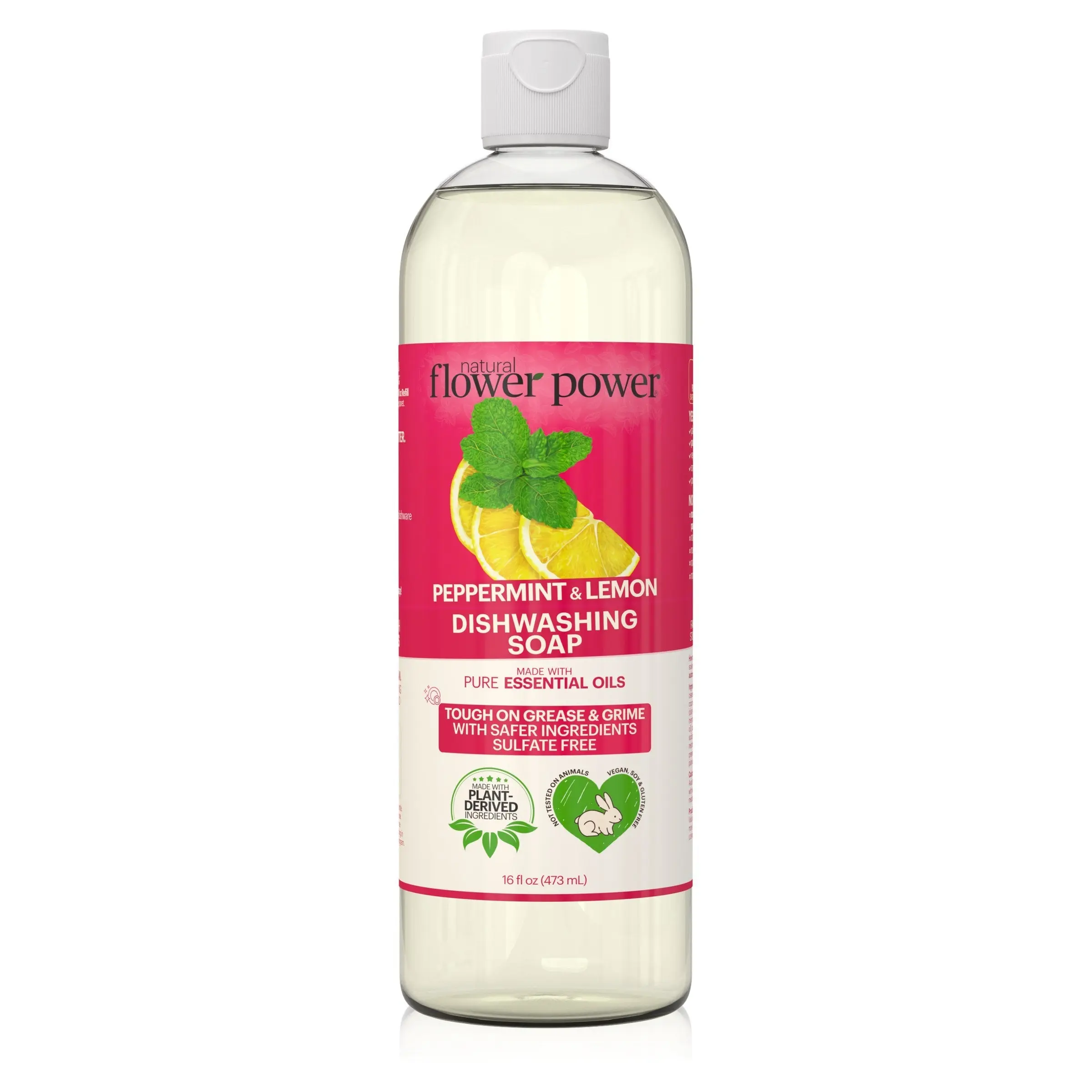 Peppermint & Lemon Liquid Dish Soap