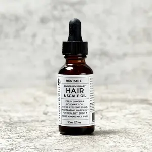 Ginger Rosemary Hair & Scalp Oil - Revitalize Scalp & Shine Your Hair