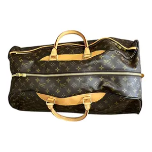 Pre-owned LOUIS VUITTON Coated Canvas travel bags Brown LV Logo Monogram Rolling Eole Travel Bag