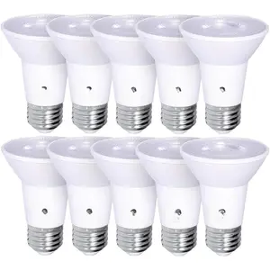 10 Pack PAR20 Outdoor LED Flood Light Bulb 8W 75 Watt Equivalent 500 Lumens Dimmable  E26 4000K Cool White LED Flood Light  for  Spotlight Indoor Led Recessed Light