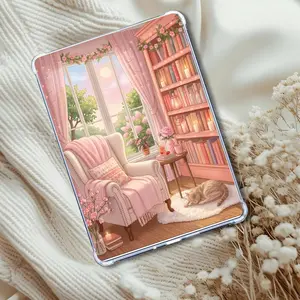 Pink Spring or Summer Nook: Kindle or eReader Decor for Book Lovers