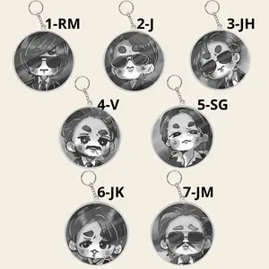 Cute Acrylic Keychain, Chibi Keychain, Gift for Fan, Member Keychain Ver3