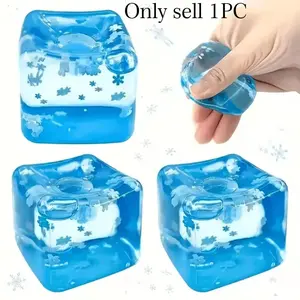 Summer Cooling Toy, Snowflake Ice Cube Squeeze Fun, Relaxing Stress Relief Activity, Perfect for Hot Weather Entertainment
