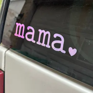 Mama car decal, baby on board, mom car decal, cute car decal