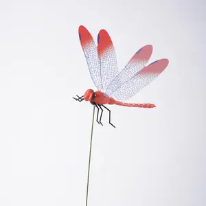12-Pack Dragonfly Garden Clips - Outdoor Decor for Plants, Hats & Windows (Insect Repellent Decorations)