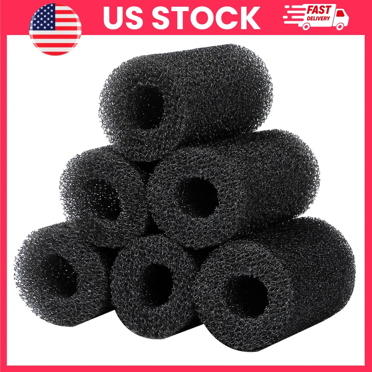 Pre Filter Sponge, Aquarium Filter Intake Sponge Cover, Shrimp Fry Fish Tank Filter Protection Foam, Replacement Pre Filter Sponge for Canister HOB Power Filters, Aquarium Filter Accessories for Shrimp Snails Betta Tanks, Aquarium Supplies Summer Pet Care